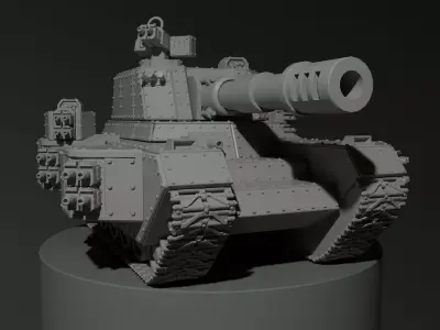 Tank miniature 3D print model