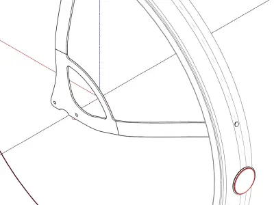 Mudguard for front wheels 20- Aparatoare pentru roti de 20 Free 3D model