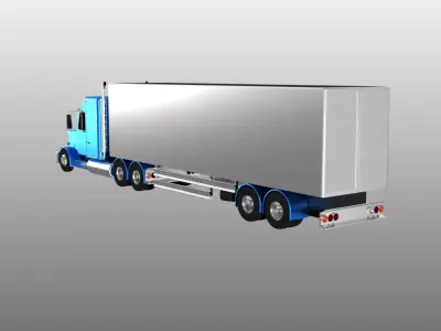 truck Low-poly 3D model