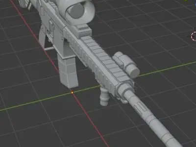 Mgun for personal project 3D model