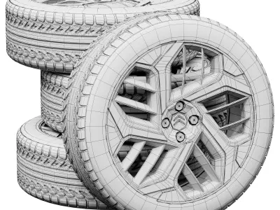 Citroen wheels 3D model
