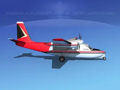 Aero Commander 500 V01 3D model