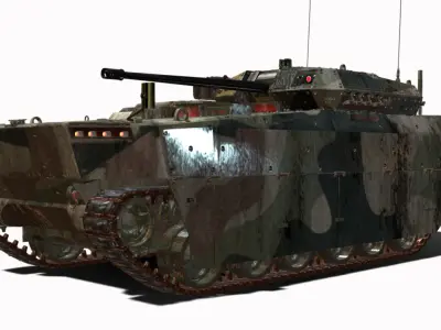 IFV  Borsuk Low-poly 3D model