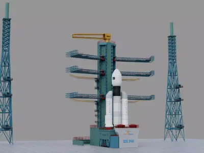 Rocket Launcher 3D Model Low-poly 3D model