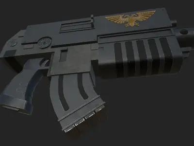 Bolt Gun 3D model