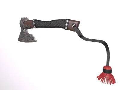  Viking ax LowPoly GameReady 3D model Low-poly 3D model