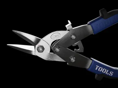 Metal Shears Low-poly 3D model
