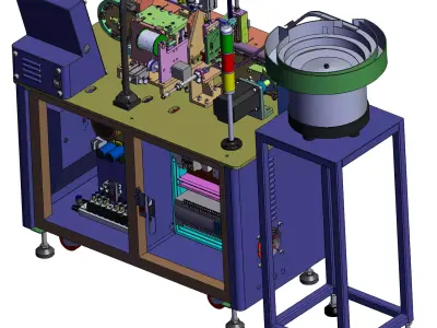 Automatic micro data cable soldering machine 3D model