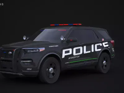 Explorer 2020 Police Interceptor 3D model