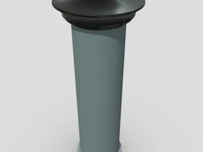 Advertising Column 3 Low-poly 3D model