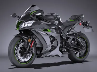 Kawasaki Ninja ZX10R SE 2018 3D model