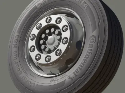 Truck Wheel 3D model purchase