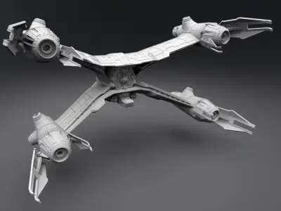 Babylon 5 Starfury Scale model   3D print model