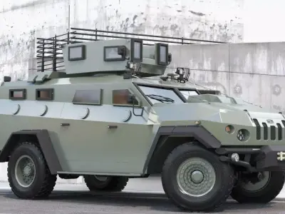 Military vehicle 3D model get