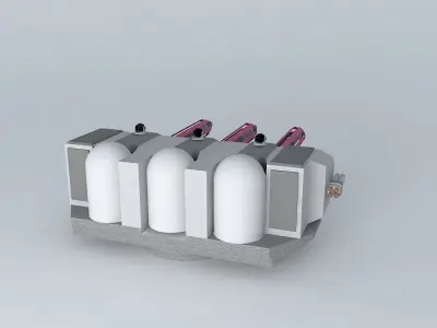 LRT15V3 General Laser missile turret. Free 3D model