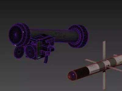 Chinese ABZ012 HJ12 Low-poly 3D model