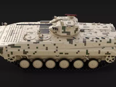 Chinese PLA ZBD-86 IFV Sand Camo 3D model