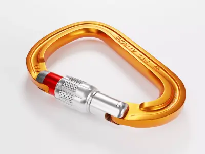 Carabiner Hook Low-poly 3D model