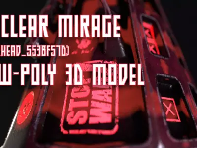 Nuclear Mirage Low-poly 3D model