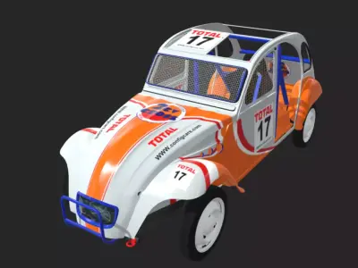 2 cv citroen 3D model