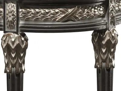 roberto giovannini table and chairs set 3D model