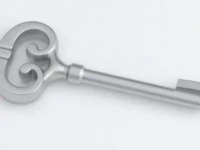 Key 01 Silver 3D model