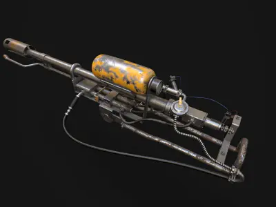 Flamethrower - High quality Game Asset 3D model