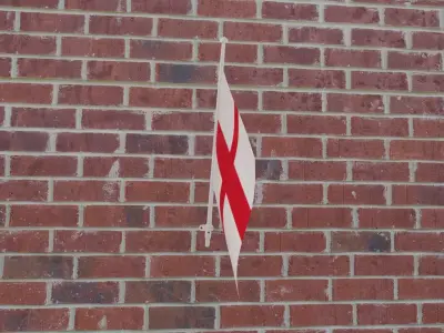 Flag of England 3D model