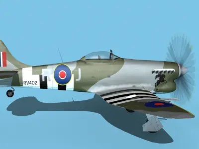 Hawker Hawker Tempest MK1 V15 3D model