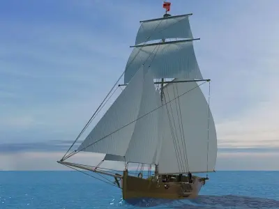 HMS Aldebaran 3D model