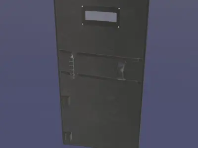 Police Riot Shield Low-poly 3D model