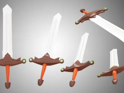 Emerald Sword 3D model