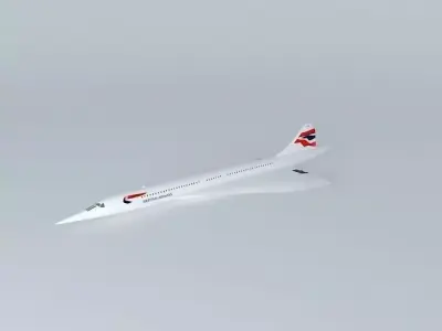 British Airways Concorde 3D model