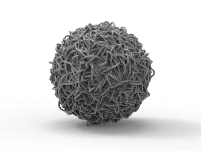 Clump of Wires 3D model