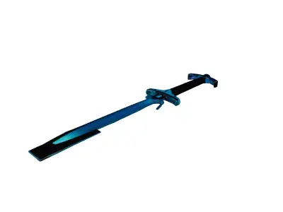 SciFi Glowing Sword 3D Model 3D model