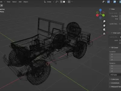 Willys Jeep Free 3D model