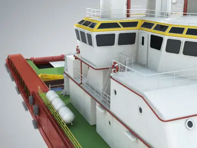 KVP Multi Purpose Offshore Vessel 3D model
