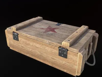Ammo Crates Low-poly 3D model