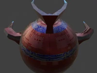 Sci-Fi Robot Enemy 002 Low-poly 3D model