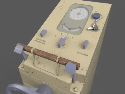 Ship steering wheel Free low-poly 3D model