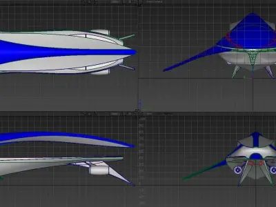 Alfa Squalo Yacht Free 3D model