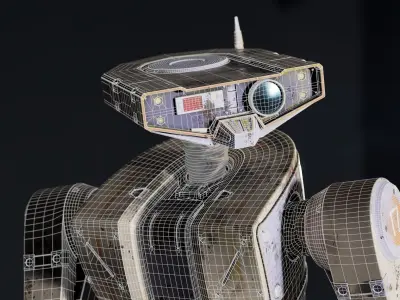 Cyberpunk Robot 3D model purchase