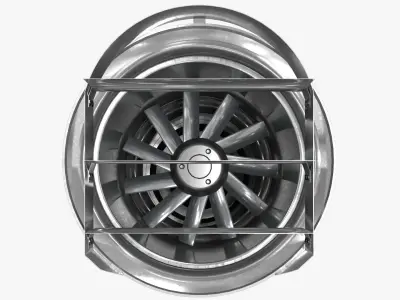 Thrust Jet Fan Low-poly 3D model