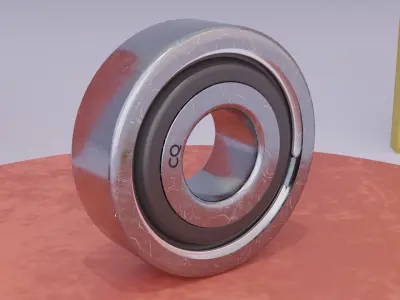 Bearing ball 3D model Textured
