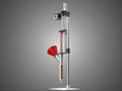 MINI VERTICAL AUGER HELICAL AUTO PRESS INJECTION MOLDING PLASTIC 3D model