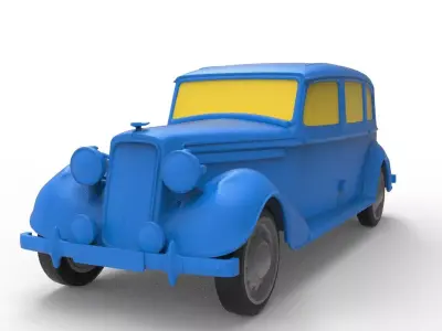Humber 1945 Classic Car 3D print model