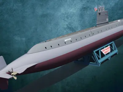 USS Nautilus SSN-571 Print 3D print model