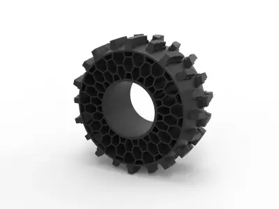 Offroad Twheel tire for flexible filament 3D print model