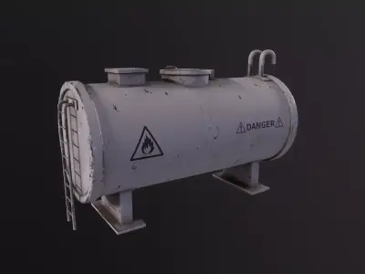 Fueltank 3D Model Low-poly 3D model