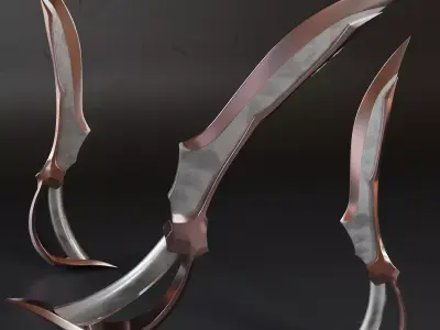 Mk Basemesh Dagger 045 Free 3D model